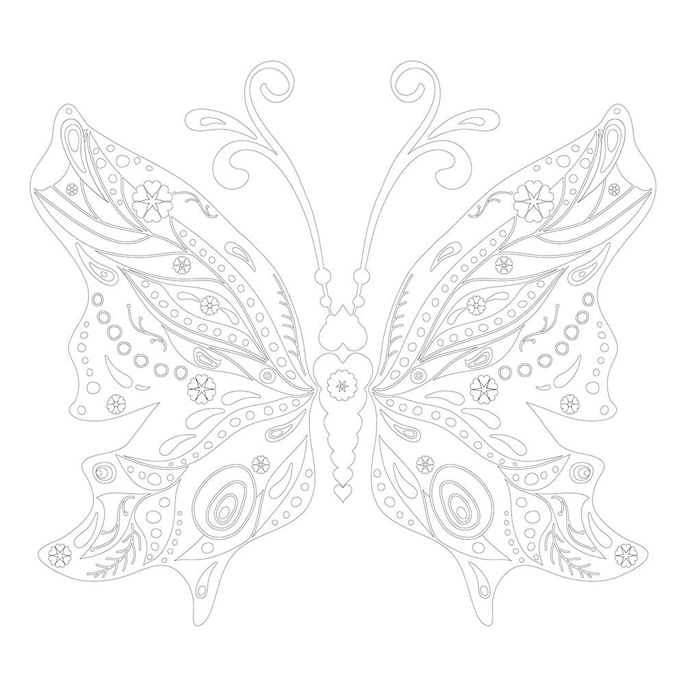 Vive Le Color! Butterflies (Adult Coloring Book): Color In; De-stress (72 Tear-out Pages)