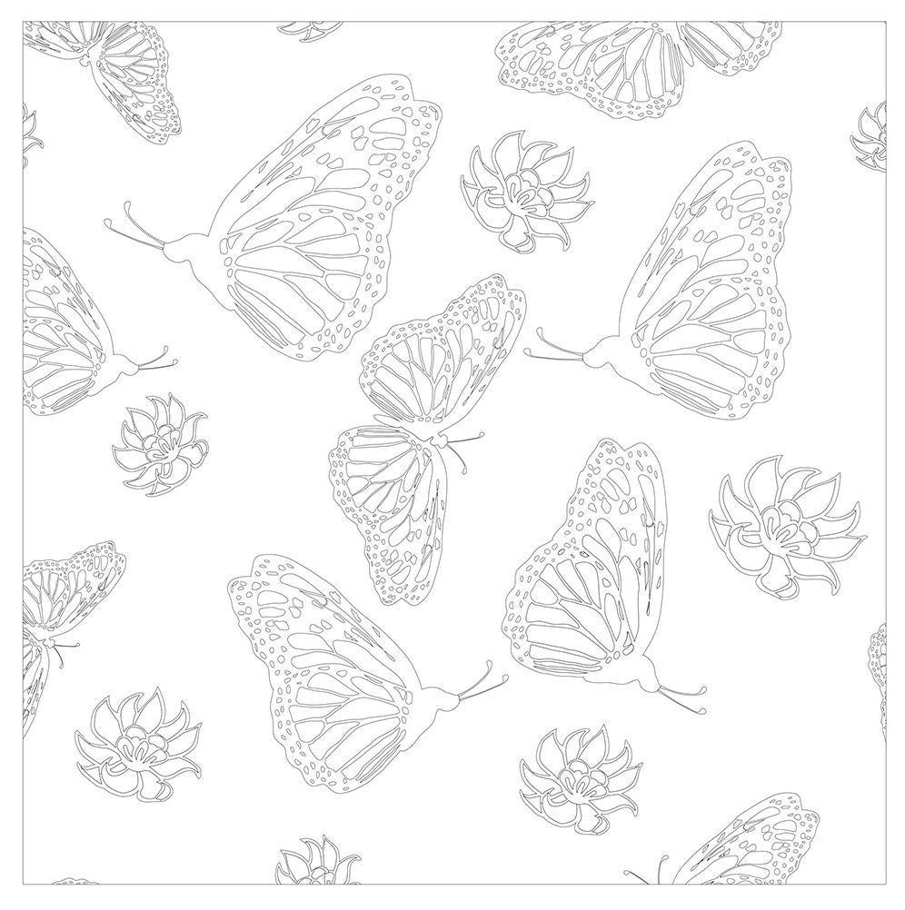 Vive Le Color! Butterflies (Adult Coloring Book): Color In; De-stress (72 Tear-out Pages)