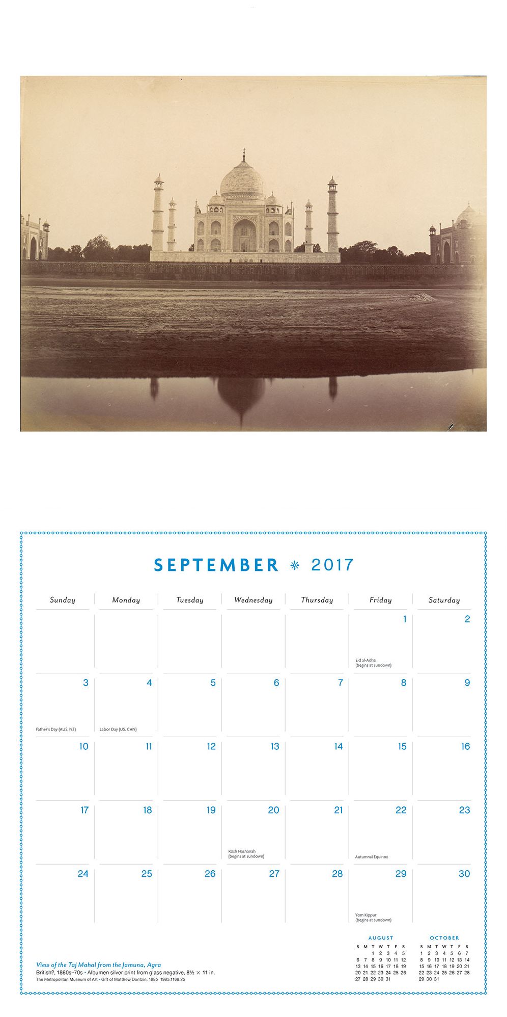 Places in Art 2017 Wall Calendar