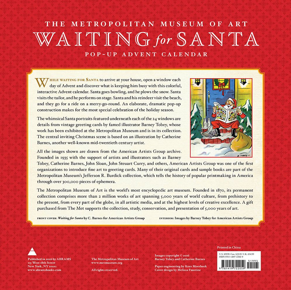 Waiting for Santa Pop-up Advent Calendar
