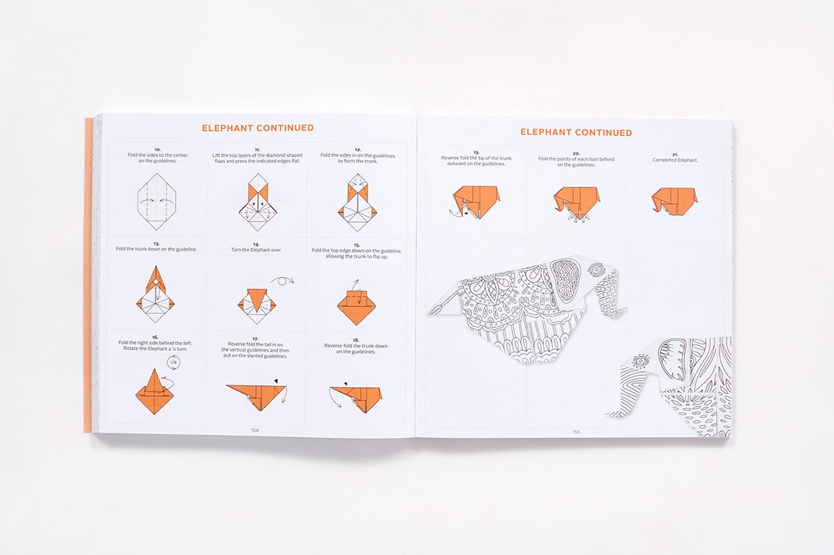 Color Origami: Fauna (Adult Coloring Book): 60 Animals and Birds to Color and Fold