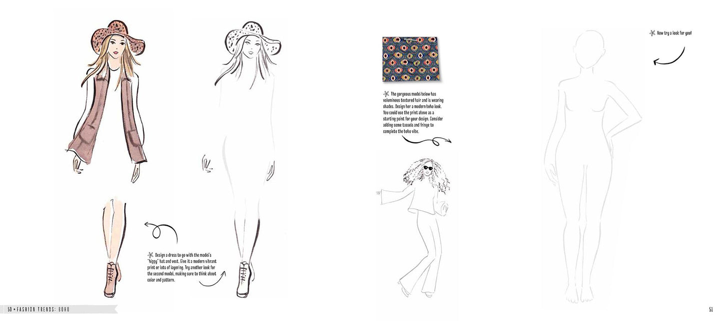 Sketch Your Style : A Guided Sketchbook for Drawing Your Dream Wardrobe