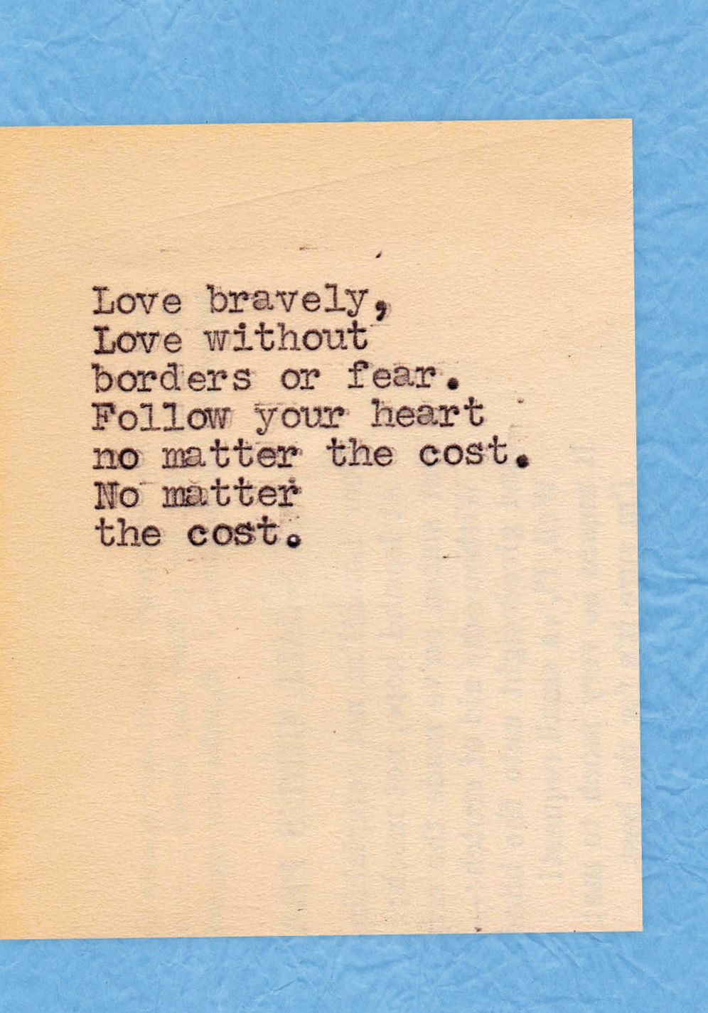 Be Bold, Be Brave : Inspiring Poems from the Typewriter Series