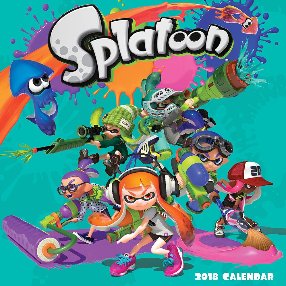 Splatoon 2018 Wall Calendar