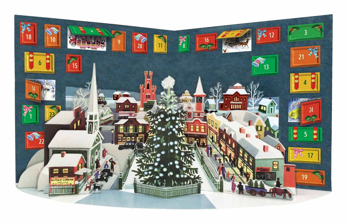 Traveling with Santa Pop-up Advent Calendar