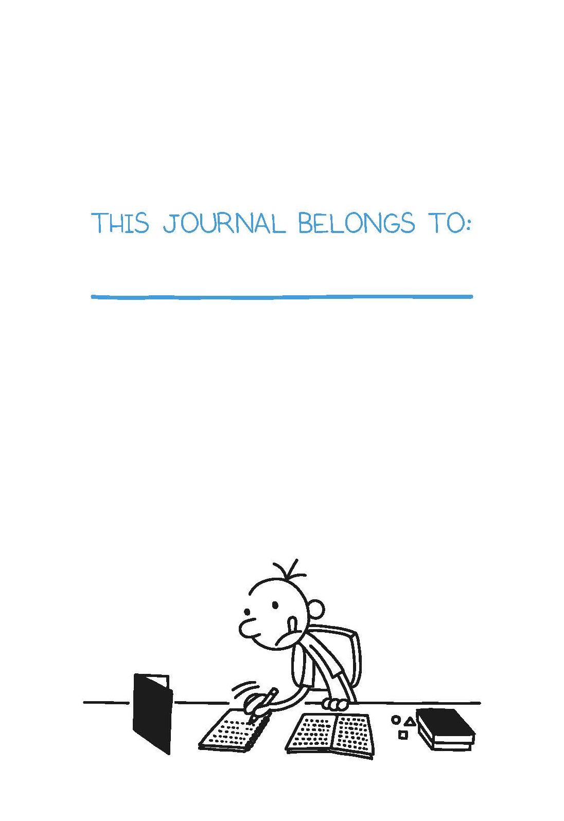 Diary of a Wimpy Kid Blank Journal