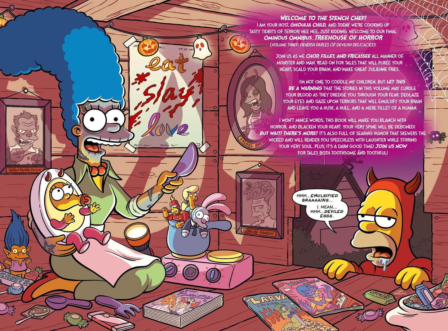 The Simpsons Treehouse of Horror Ominous Omnibus Vol. 3: Fiendish Fables of Devilish Delicacies