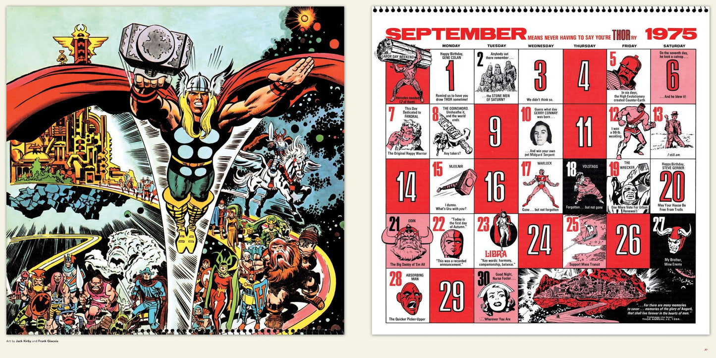 Mighty Marvel Calendar Book: A Visual History