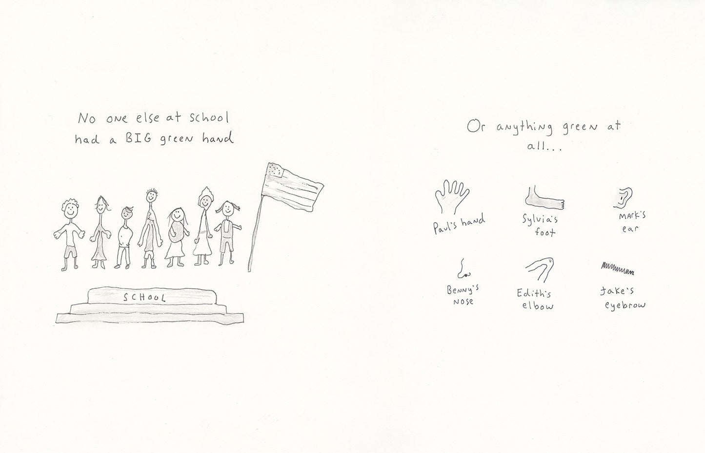 The Little Kid with the Big Green Hand