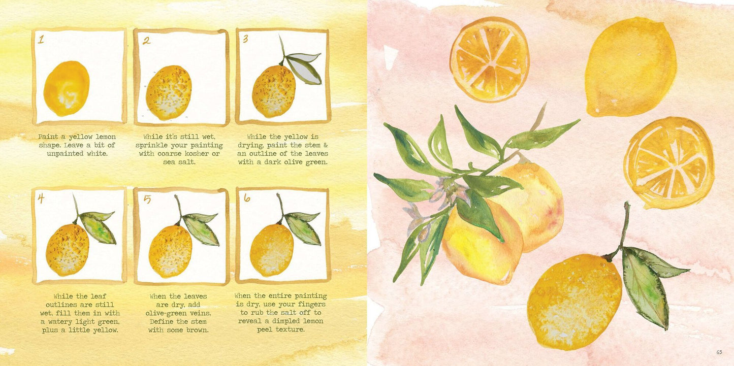 The Watercolor Feast: Learn to Paint Simple Fruits, Vegetables, and Flowers