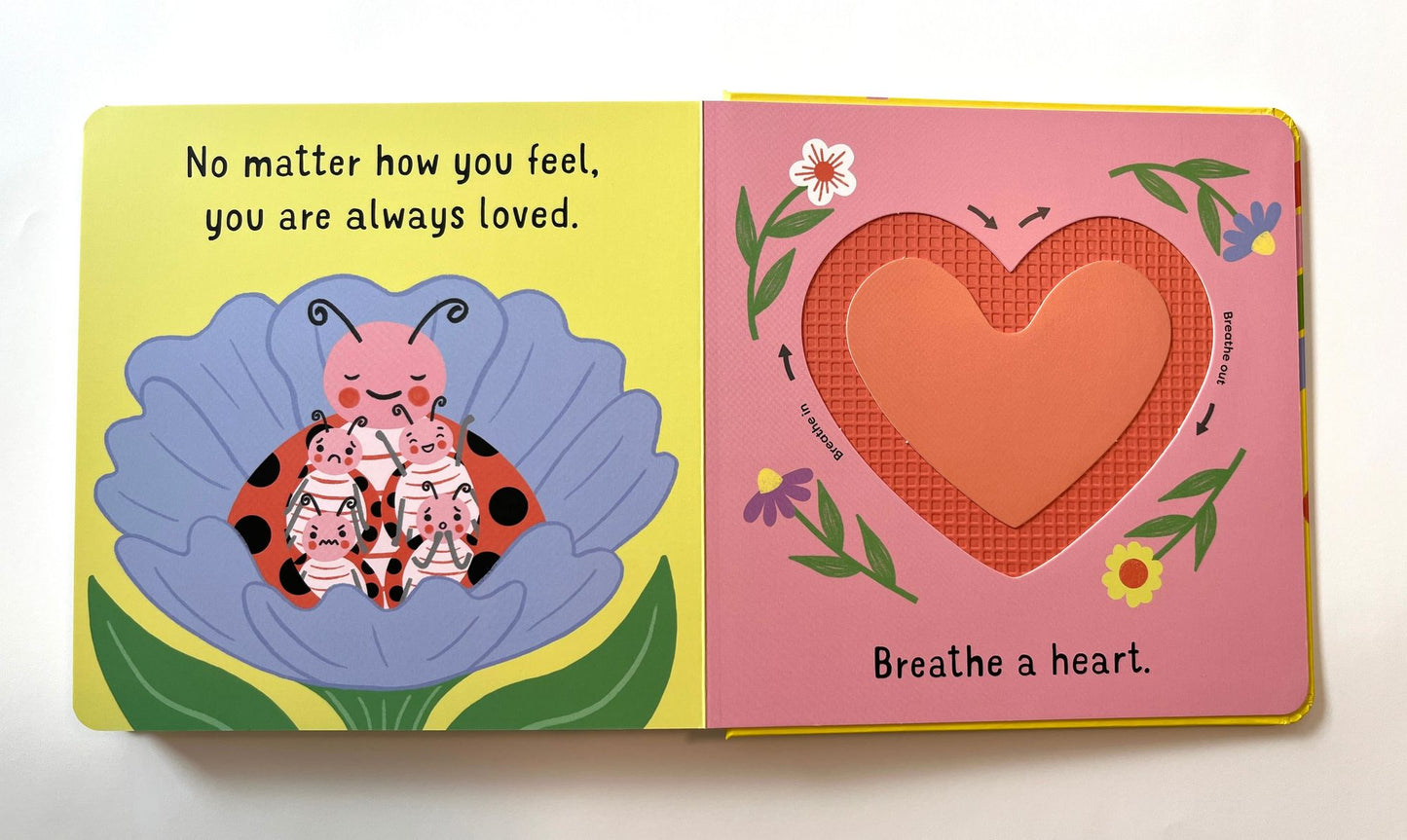 Breathe a Rainbow (An Interactive Board Book): With 8 Calming Textures to Trace with Your Finger