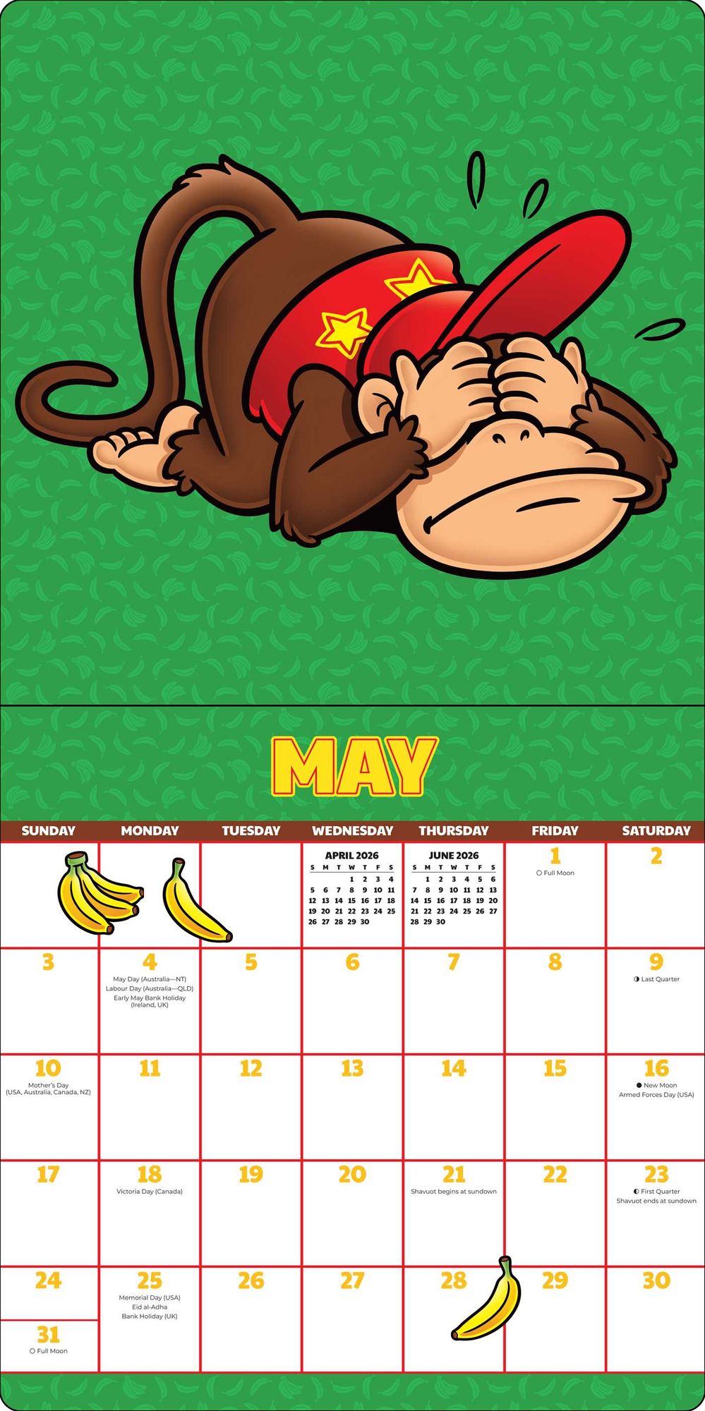 2026 Donkey Kong Wall Calendar