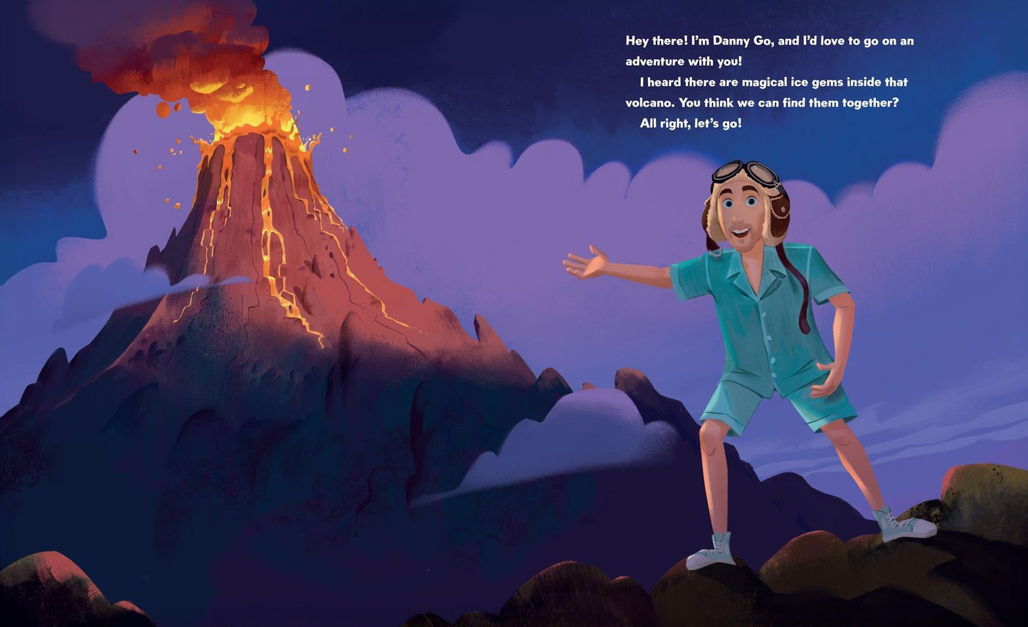Danny Go's Volcano Adventure!: A Picture Book