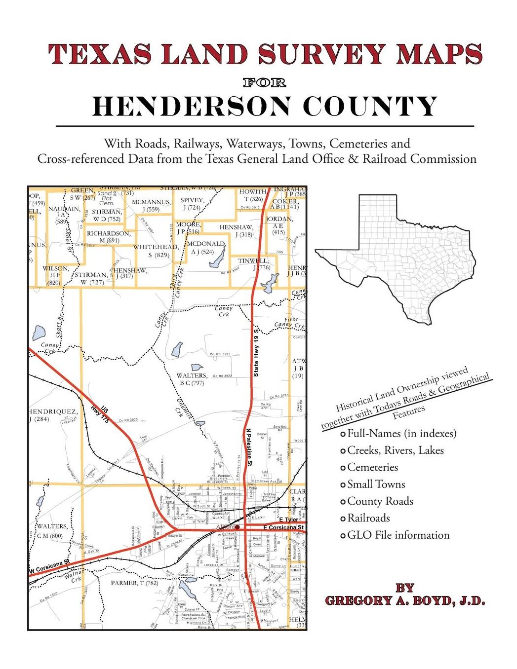 Texas Land Survey Maps for Henderson County