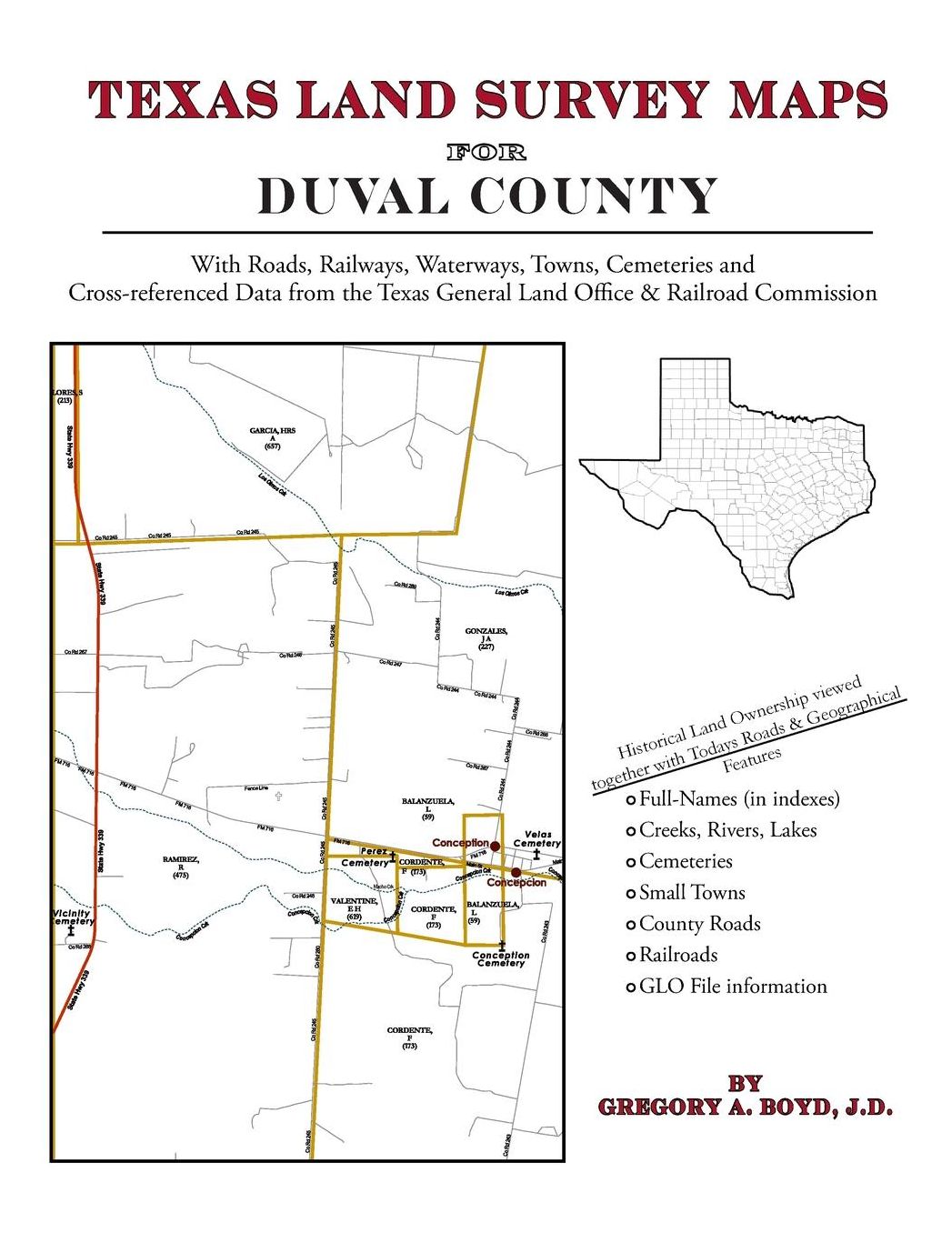 Texas Land Survey Maps for Duval County