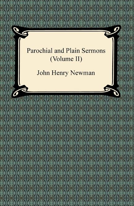 Parochial and Plain Sermons (Volume II)