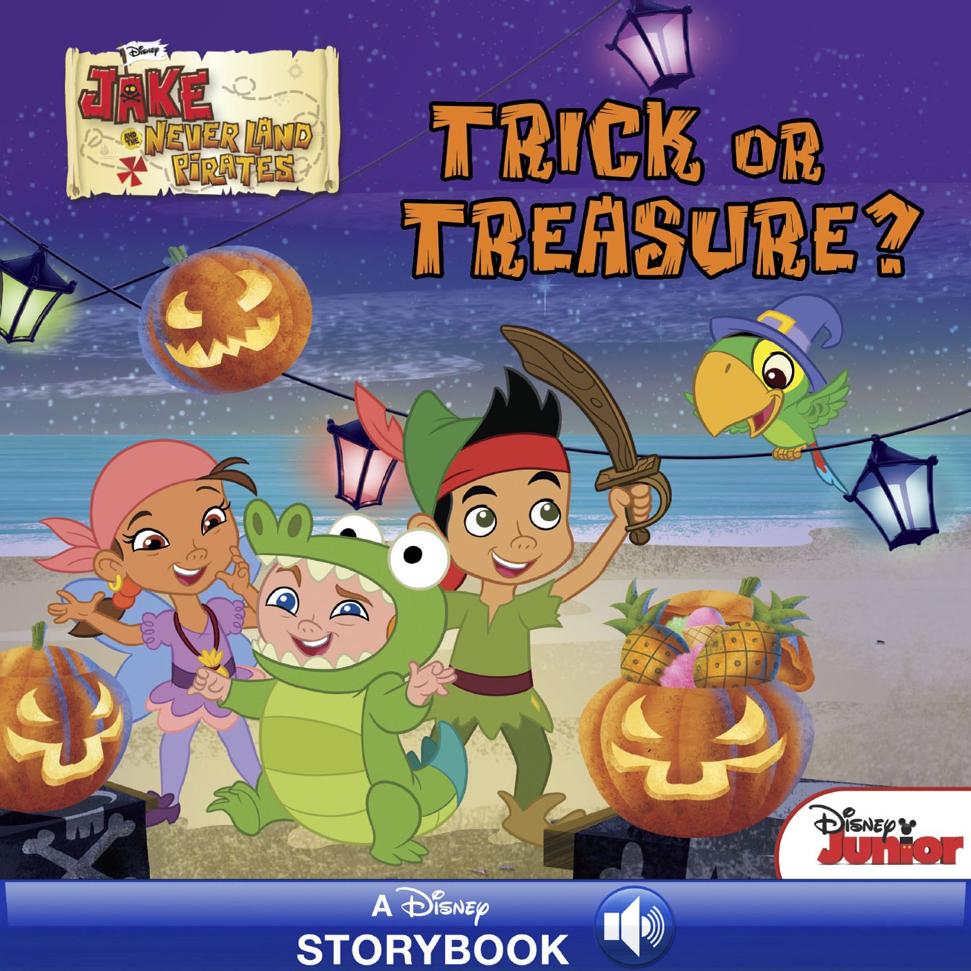 Jake and the Never Land Pirates: Trick or Treasure?: A Disney Read-Along