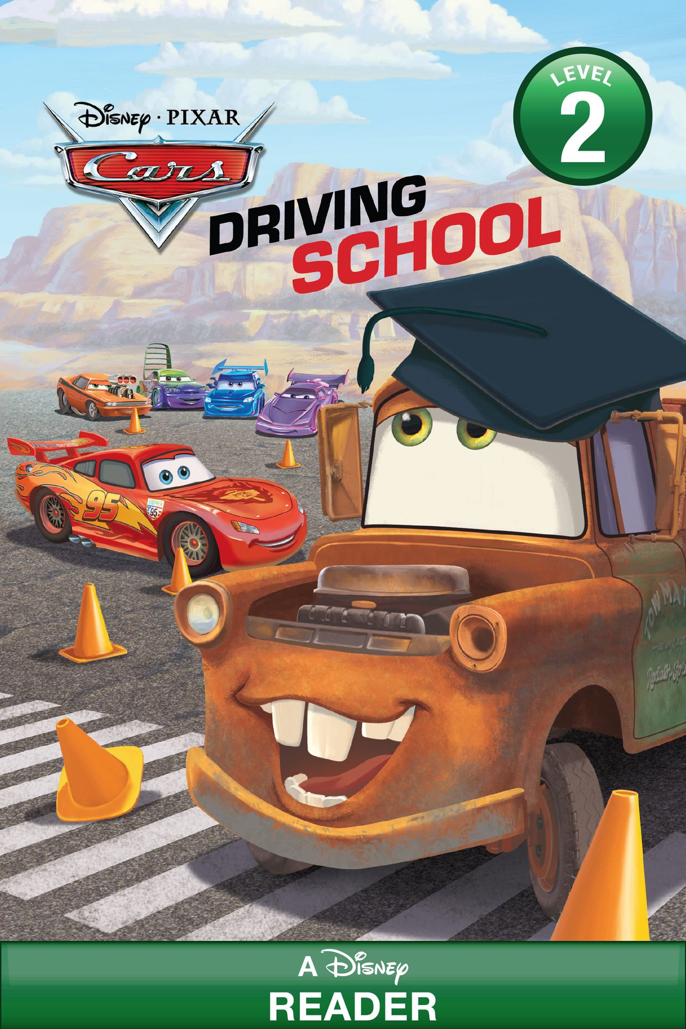 Cars: Driving School: A Disney Reader (Level 2)