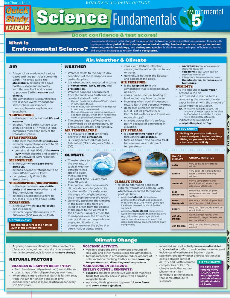 Science Fundamentals 5 Environmental