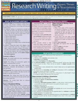 Research Writing: Papers, Theses & Dissertations