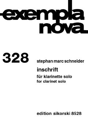 Inschrift: Clarinet Solo