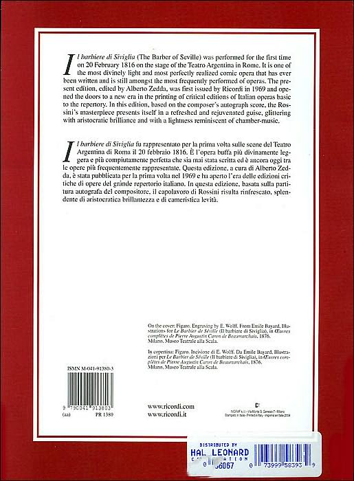 Il barbiere di Siviglia: Score