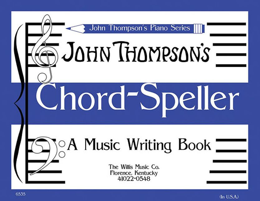 Chord Speller: A Music Writing Book