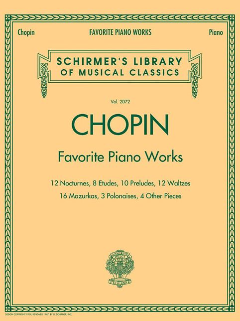 Favorite Piano Works: Schirmer's Library of Musical Classics Volume 2072