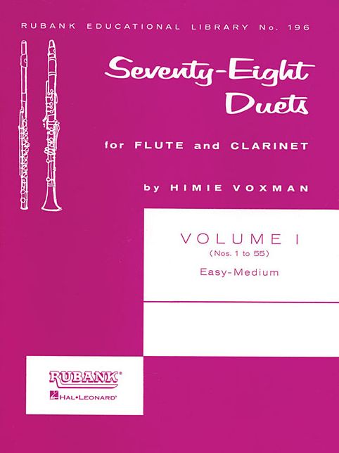 78 Duets, Volume 1 (Nos. 1-55): Flute and Clarinet Easy to Medium