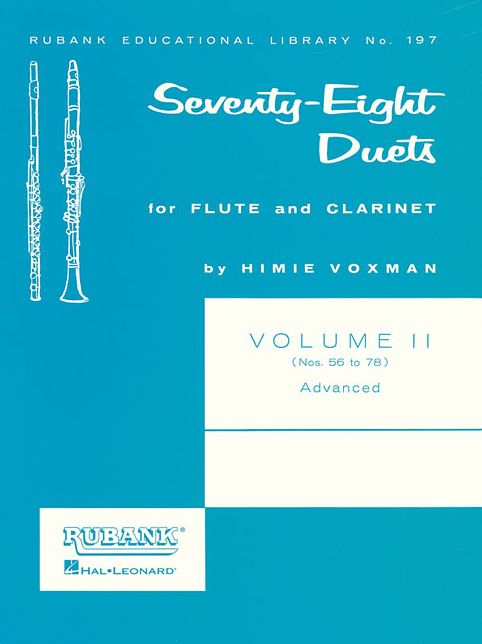 78 Duets, Volume 2 (Nos. 56-78): Flute and Clarinet Advanced