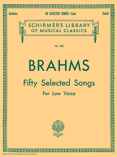50 Selected Songs: Low Voice