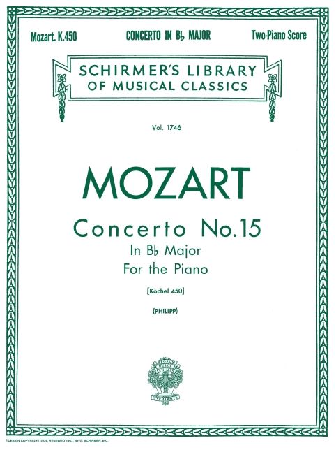 Concerto No. 15 in Bb, K. 450: National Federation of Music Clubs 2014-2016 Selection Piano Duet