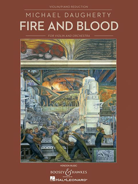 Fire and Blood: for Solo Violin and Orchestra Violin with Piano Reduction