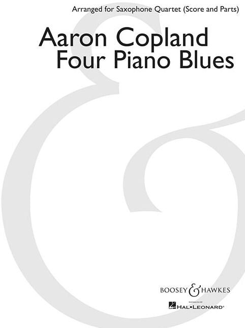 Four Piano Blues: arranged for Saxophone Quartet (SATB)