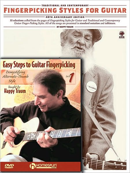 Happy Traum Fingerpicking Pack: Includes Fingerpicking Styles for Guitar book and Easy Steps to Fingerpicking Guitar DVD