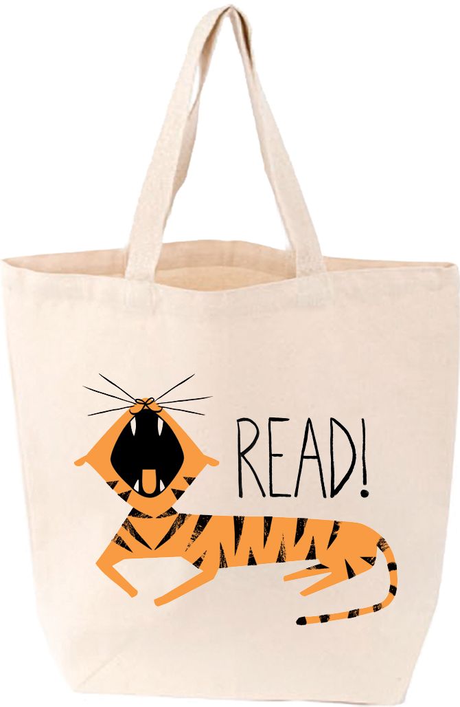 LittleLit Read Tiger Tote