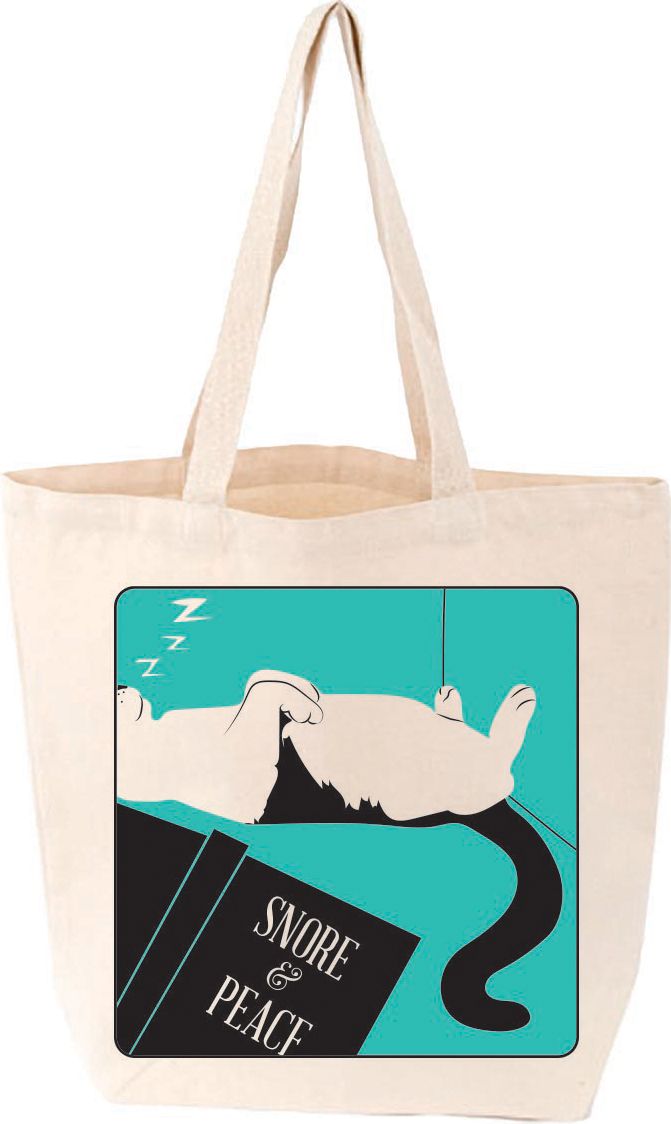 Snore and Peace Cat Tote
