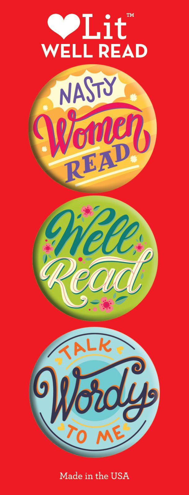 Well Read Button Assortment