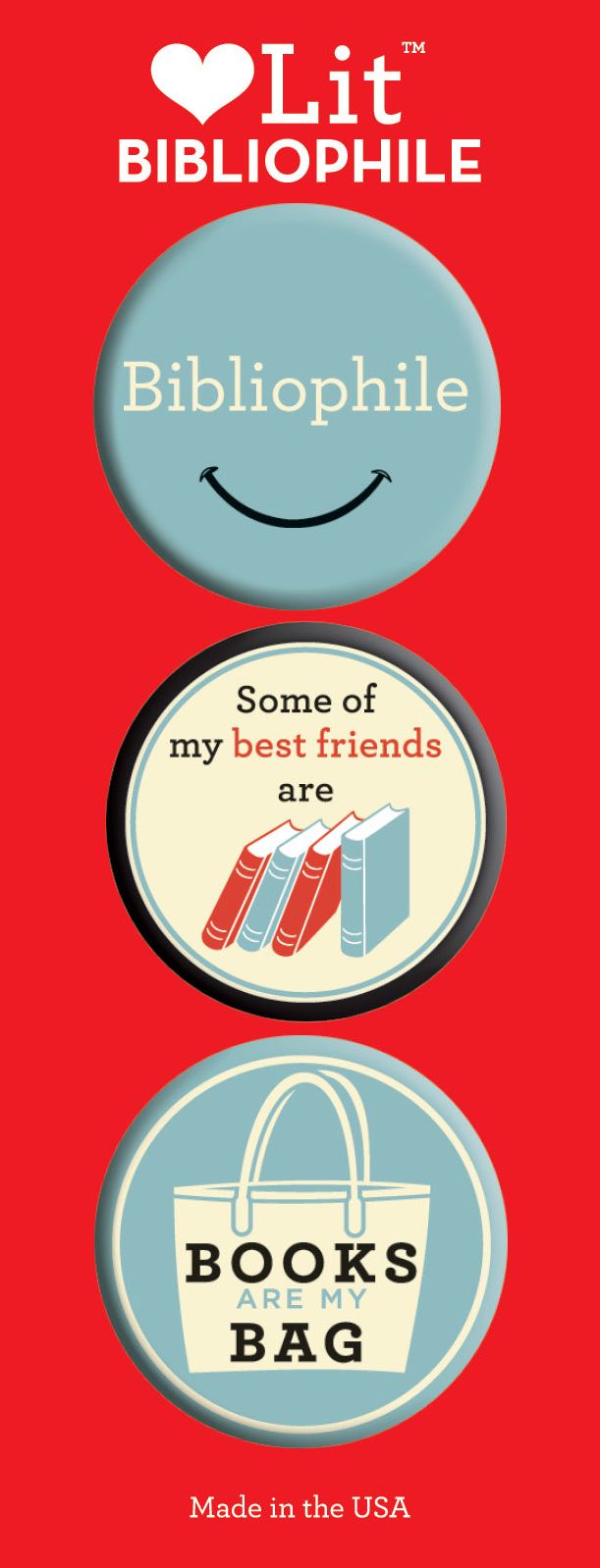 Bibliophile Button Assortment