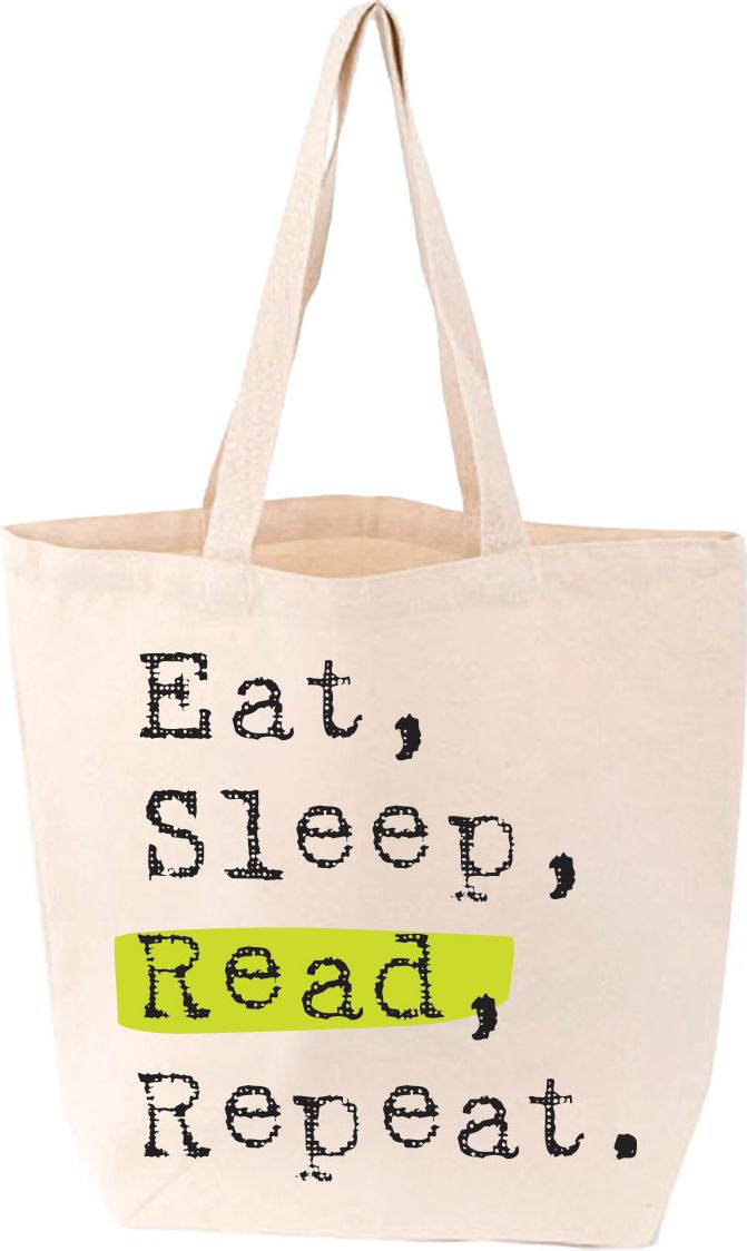 Eat, Sleep, Read, Repeat Tote