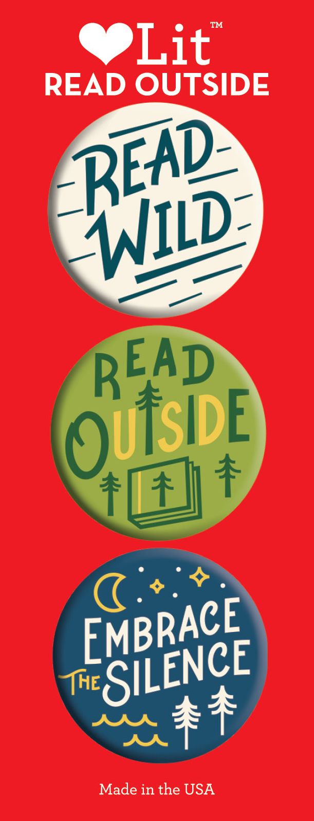 Read Outside 3-Button Assortment