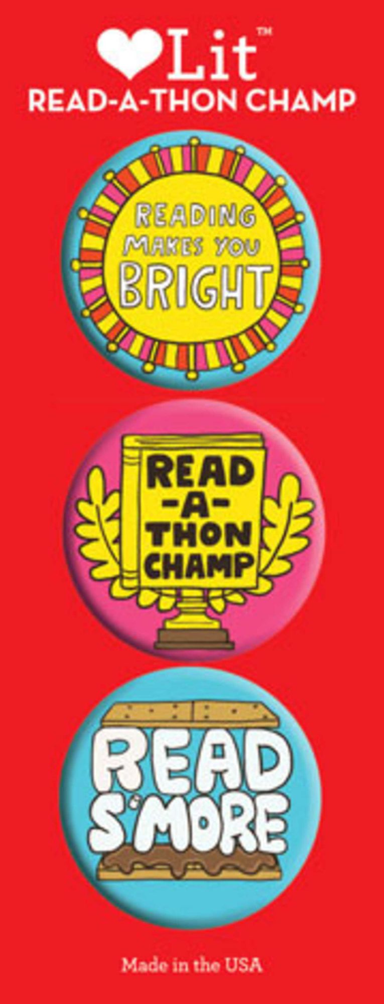 Read-A-Thon 3-Button Assortment