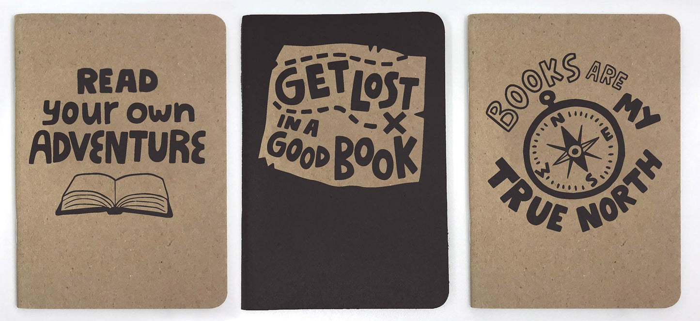 Get Lost in a Good Book 3-Pack Notebooks