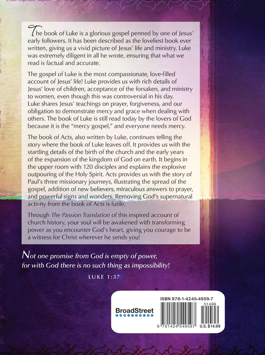 Luke and Acts: To the Lovers of God