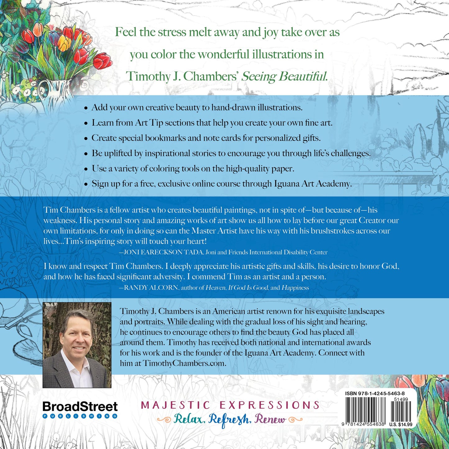 Seeing Beautiful: Through the Journey of Life: An Inspirational Coloring Book