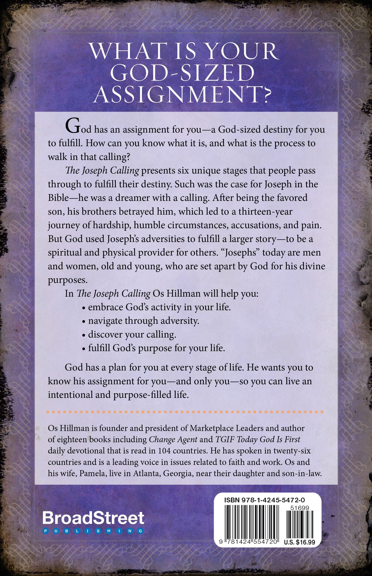 The Joseph Calling: 6 Stages to Discover, Navigate, and Fulfill Your Purpose