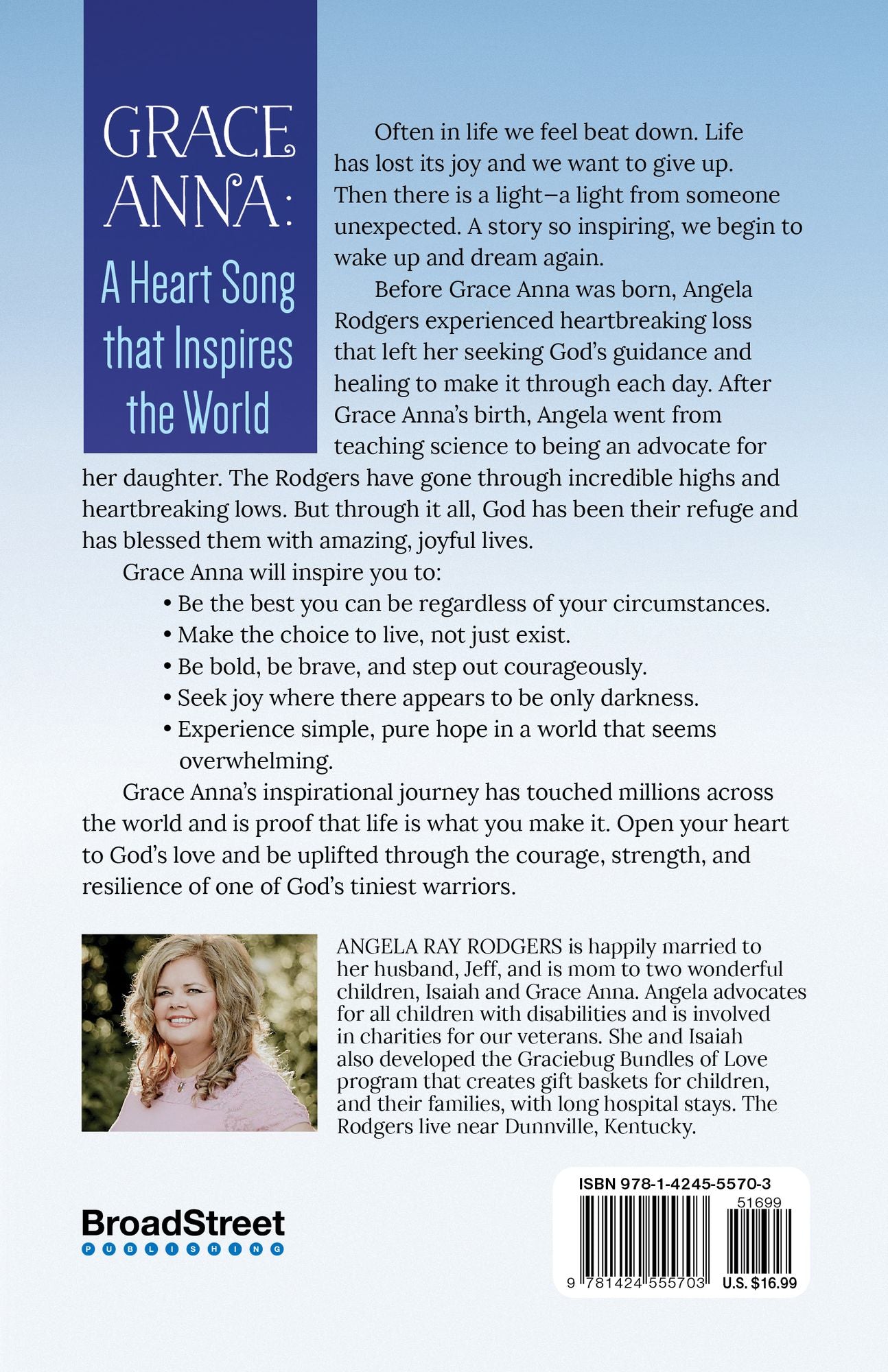 Grace Anna Sings: A Story of Hope through a Little Girl with a Big Voice