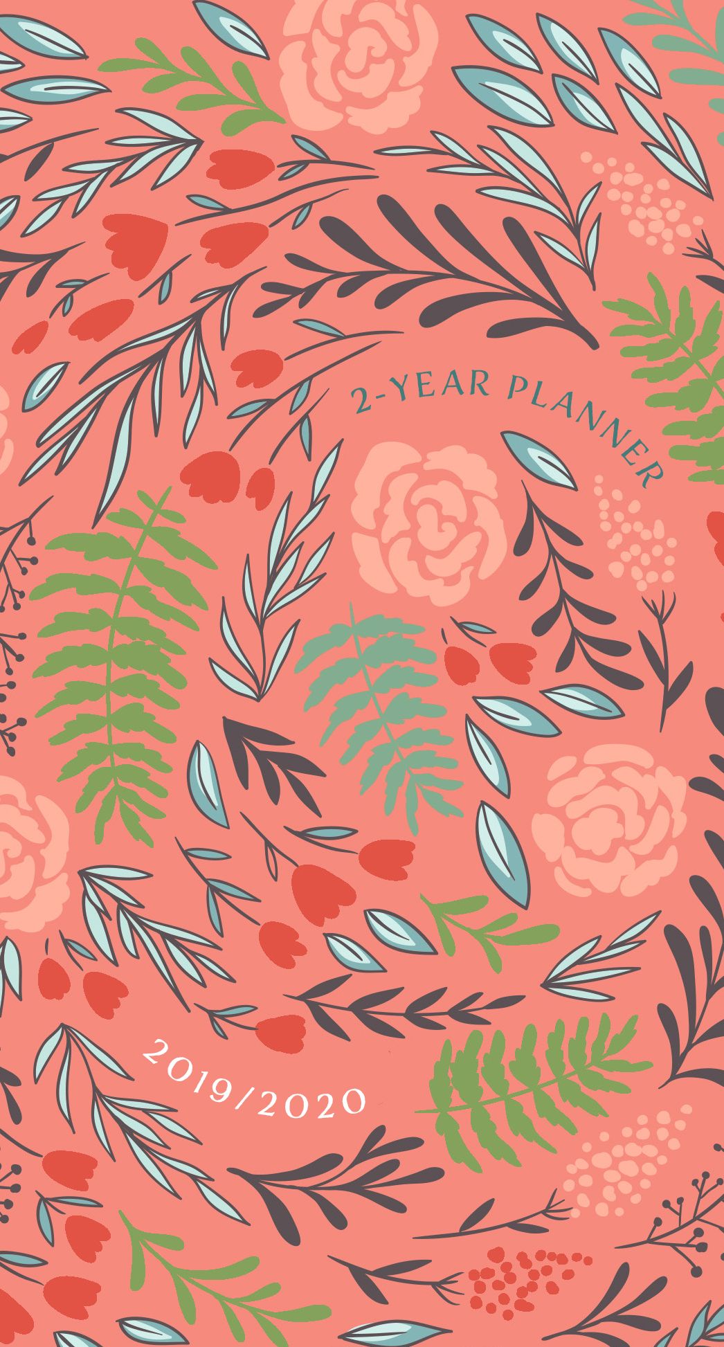 Coral Floral (2019/2020 Planner): 2-Year Pocket Planner