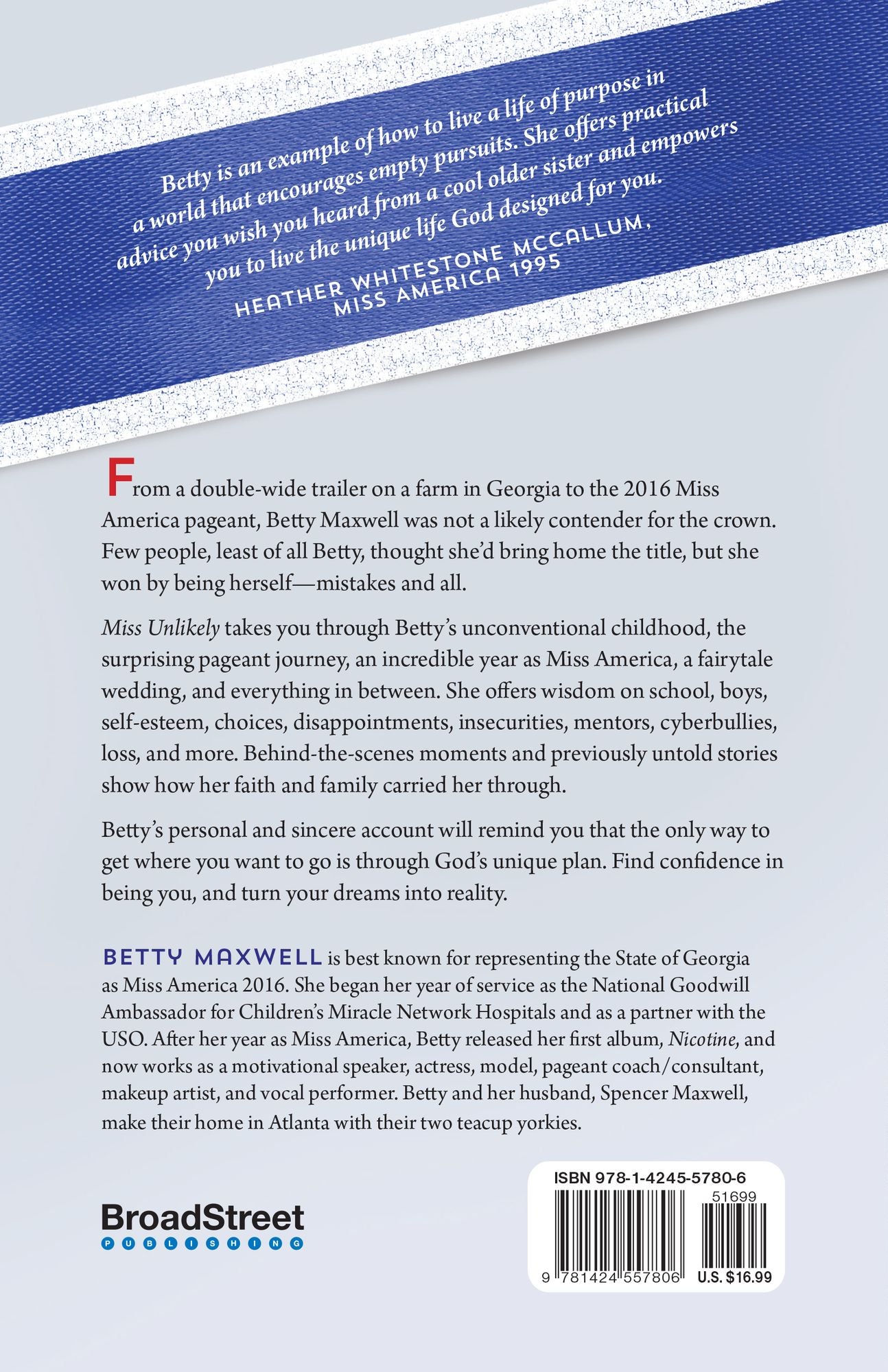 Miss Unlikely: From Farm Girl to Miss America