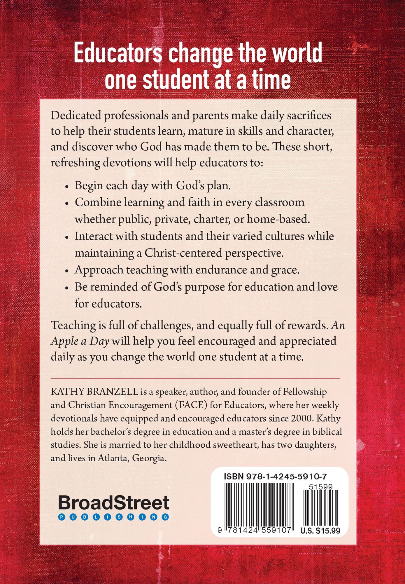 An Apple a Day (second edition): 365 Devotions for the Heart of a Teacher